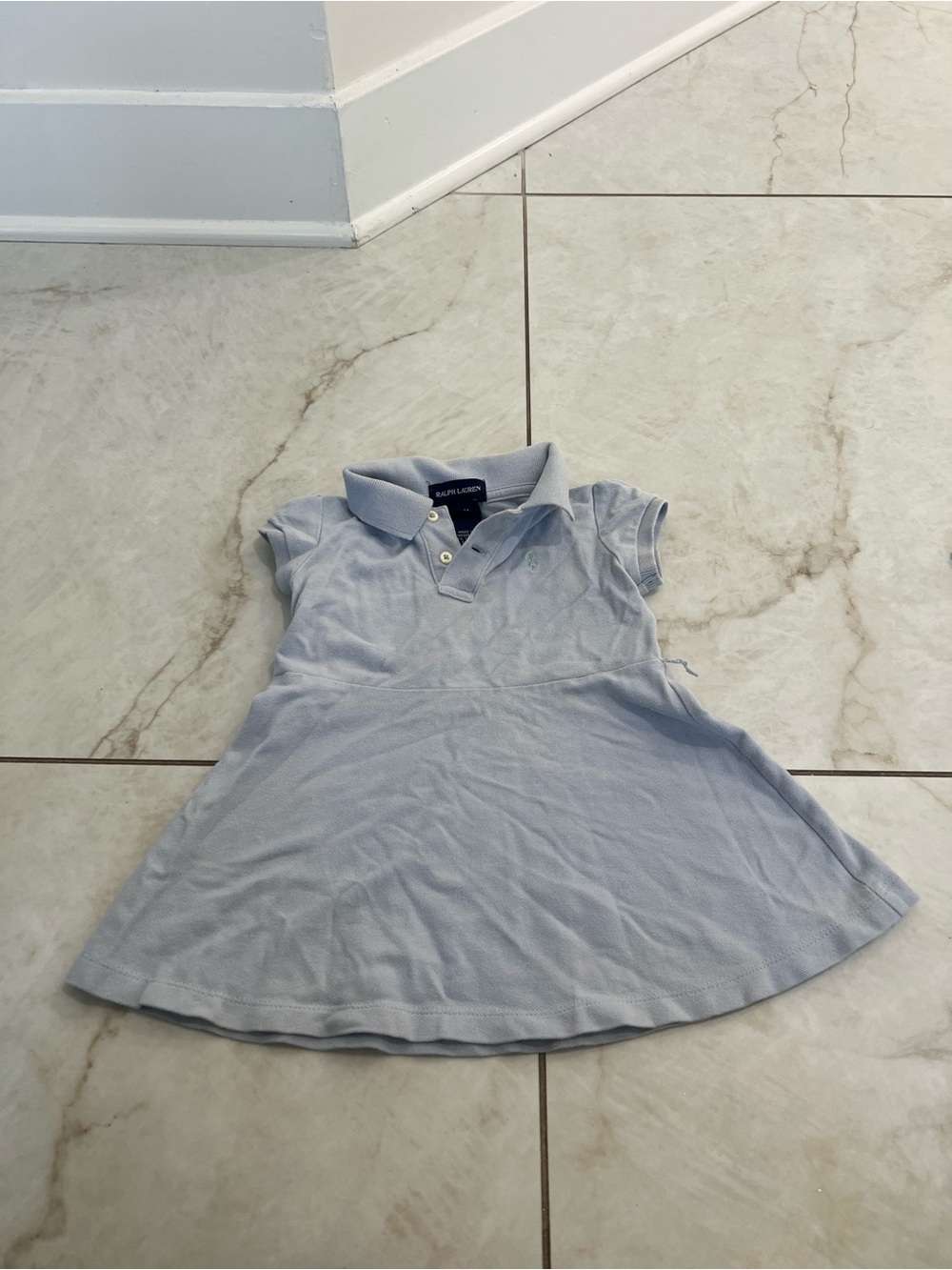 Ralph Lauren Light Blue Polo Dress Size 18 Months